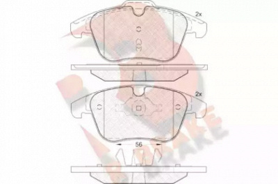 R BRAKE rb1775 -  Комплект тормозных колодок, дисковый тормоз